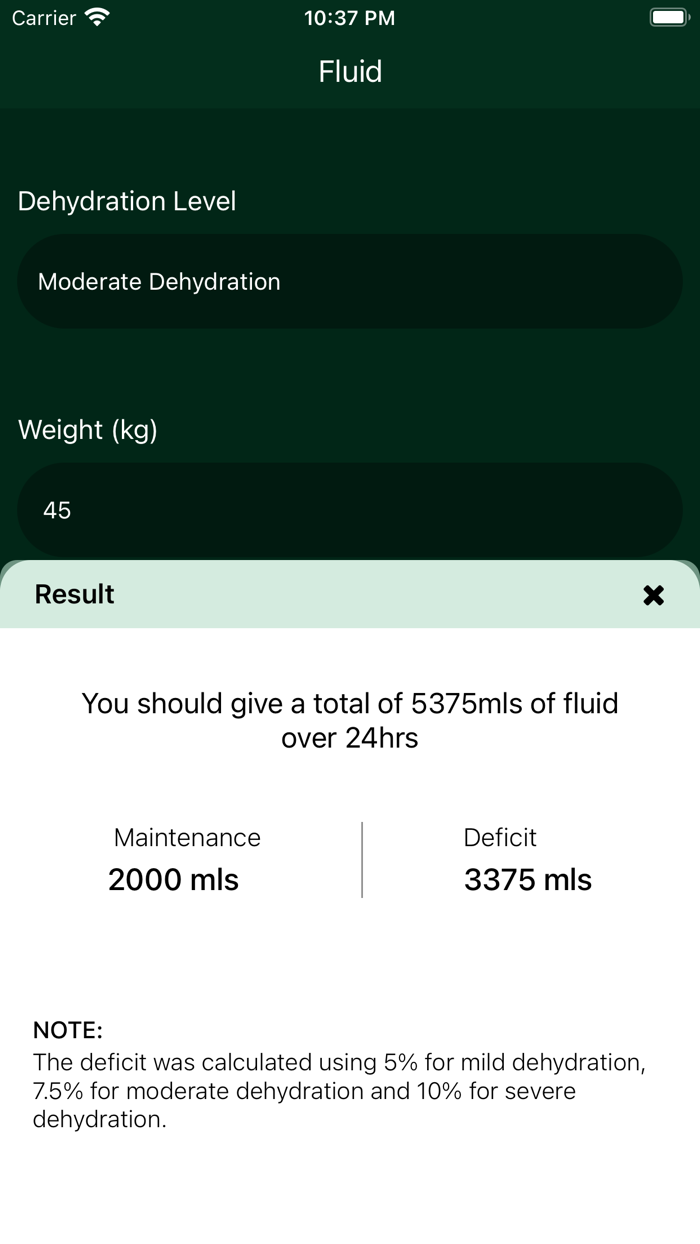 Fluid-Electrolyte Calculator