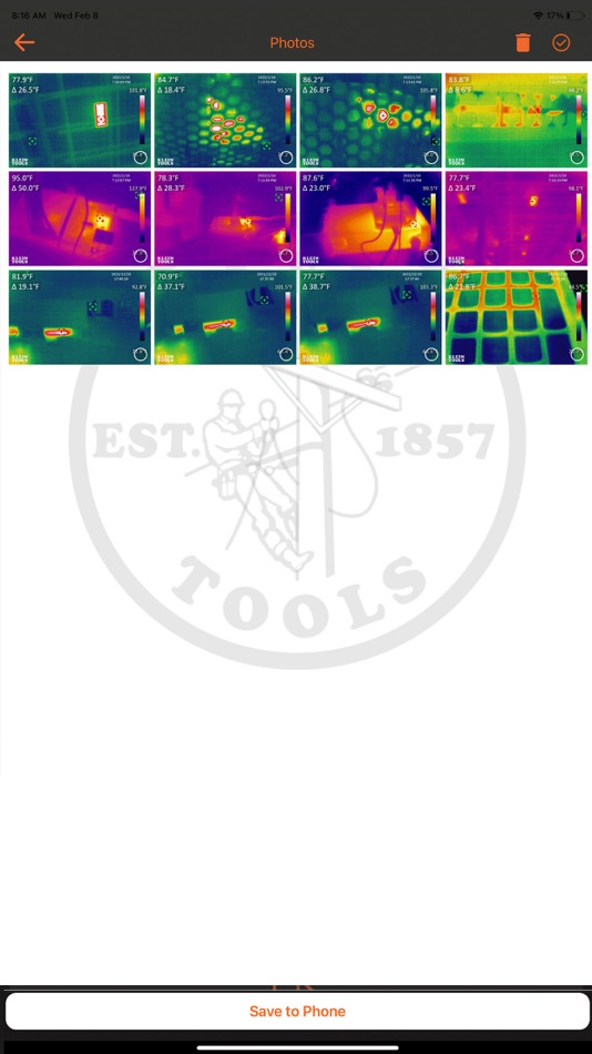#2. Thermal TI270/TI290 (iOS) Podle: Klein Tools