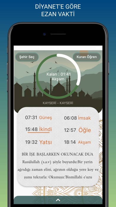 Ezan Vakti & Namaz Vakitleri Screenshot