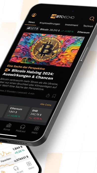 BTC-ECHO Bitcoin & Krypto News Screenshot