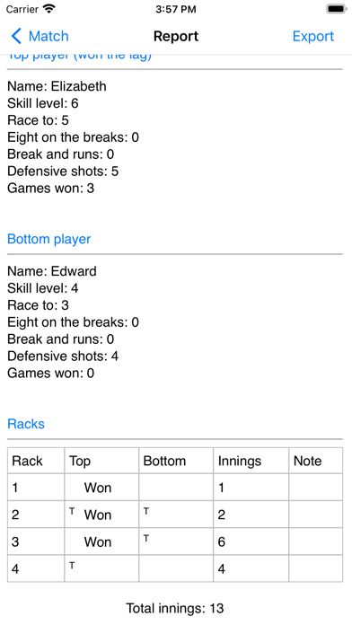 Score Pool Screenshot