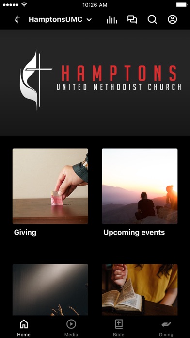 Hamptons UMC app screenshot
