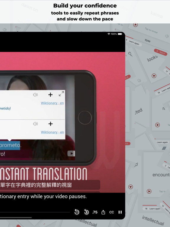 Woodpecker - Language Learning iPad screenshot 5 - Education app
