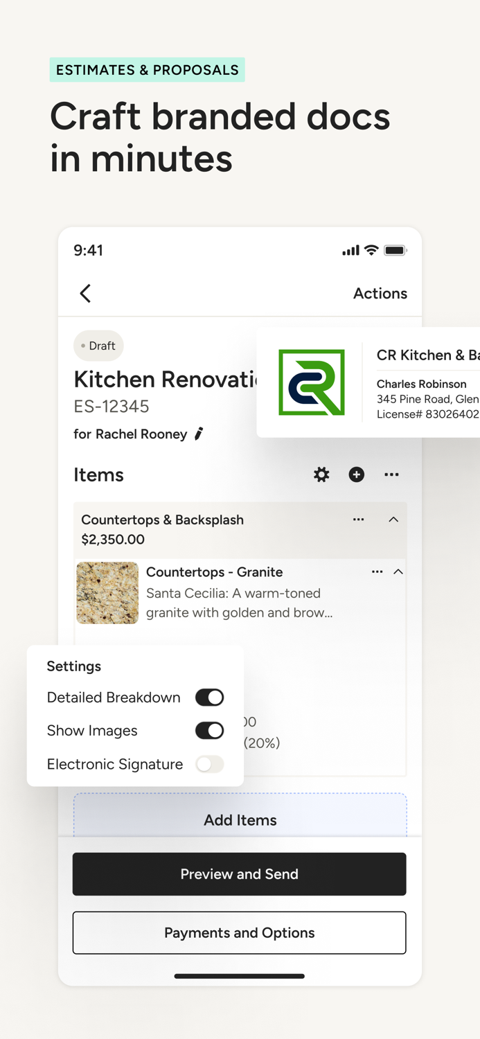 Houzz Pro Business Management