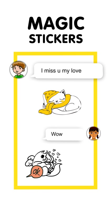 Cute Cat Doodle Stickers