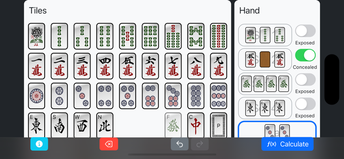 Mahjong Points Calculator
