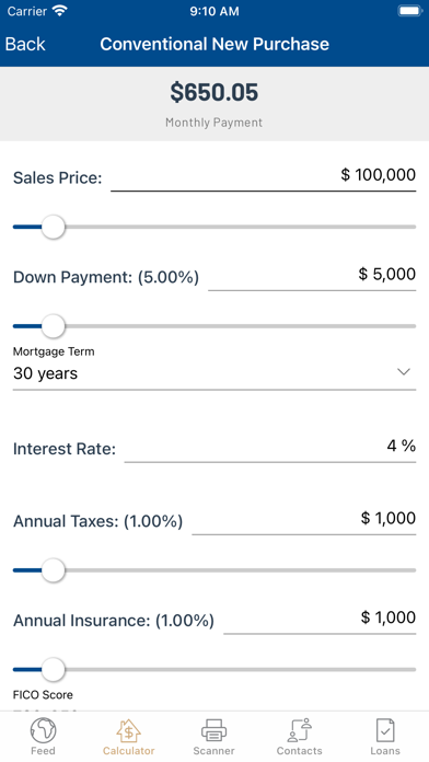 First Vision Mortgage Screenshot