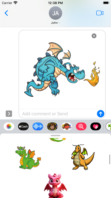 Dragon Stickers Screenshot