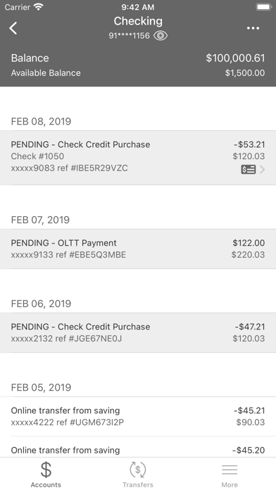 Norfolk Credit Union Screenshot