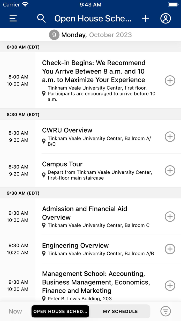 Case Western Reserve Guides