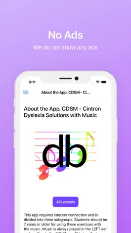Game screenshot CDSM - Cintron Dyslexia Music apk