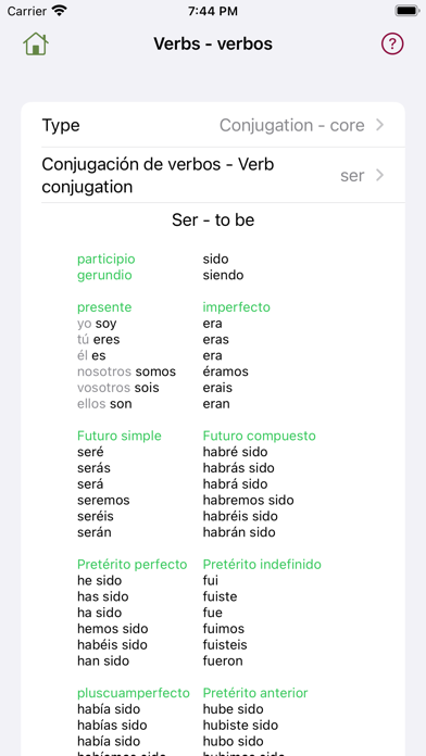 gramES - Spanish grammar Screenshot