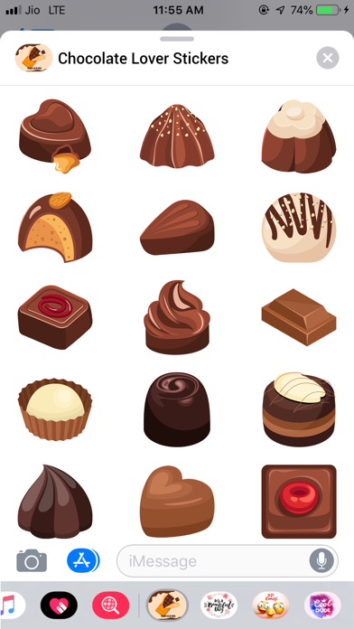 Screenshot #1 pour Chocolate Lover Stickers