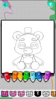 horror at night color the bear iphone screenshot 1