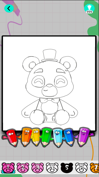 Horror At Night Color the Bear Screenshot