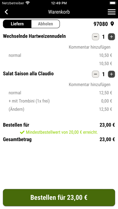 Vesuvio Würzburg Screenshot