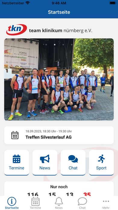 Team Klinikum Nürnberg e.V. Screenshot