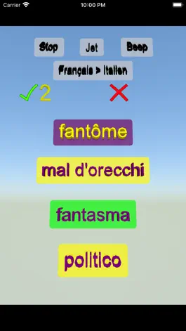 Game screenshot Egitir app de français italien apk