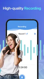 voice recorder: audio to text iphone screenshot 3
