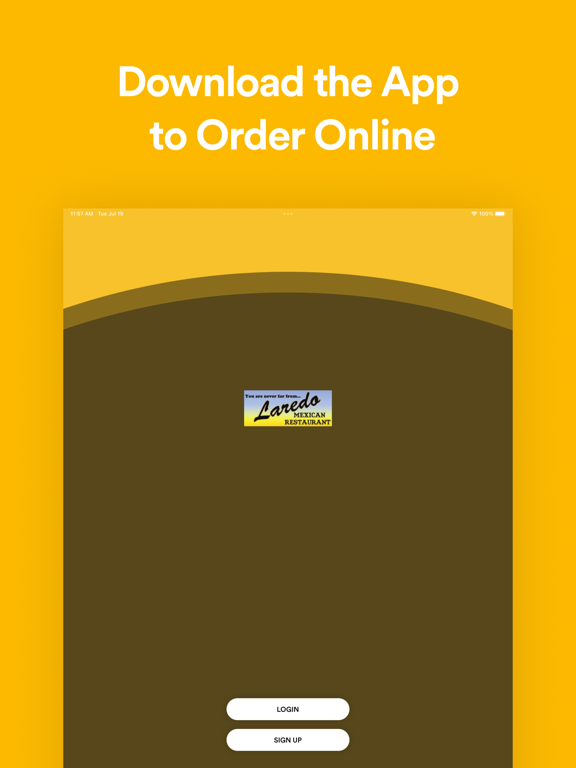 Laredos iPad screenshot 1 - Food & Drink app