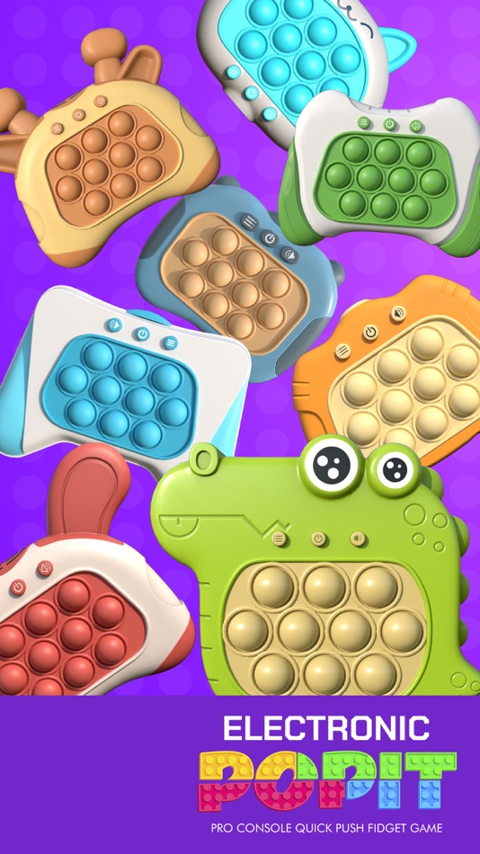 #1. Electronic pop it game console (iOS) 来自: Дмитрии Прошин