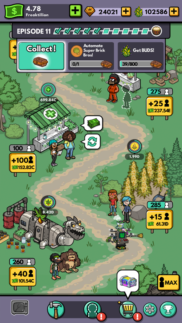Bud Farm Idle Tycoon Game