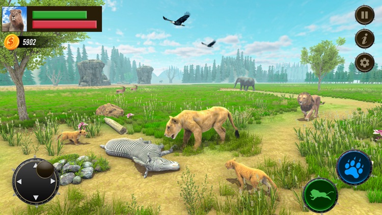 Safari Lion Simulator Game 3D screenshot-3