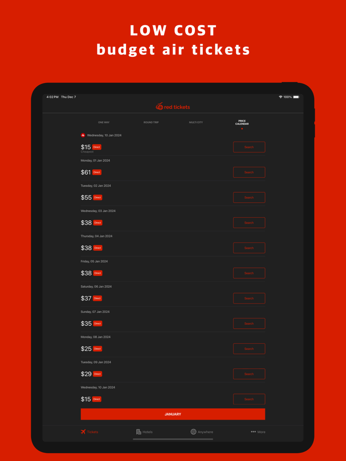 Red Tickets - Cheap Flights