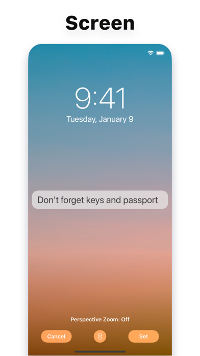 Lock Screen Notes Maker Screenshot