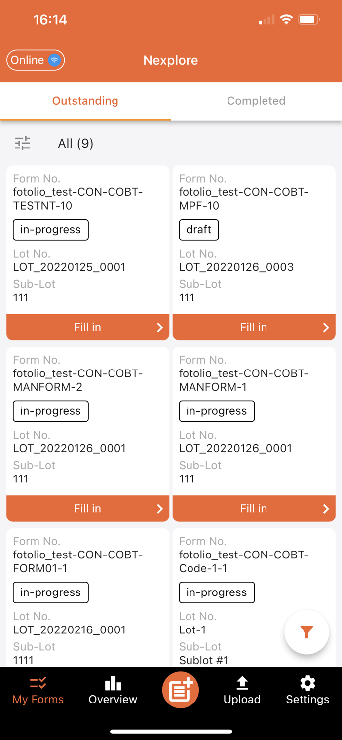 Nexplore Inspection App