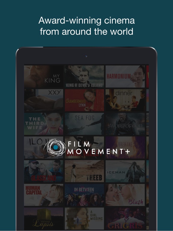 Film Movement Plus iPad screenshot 1 - Entertainment app