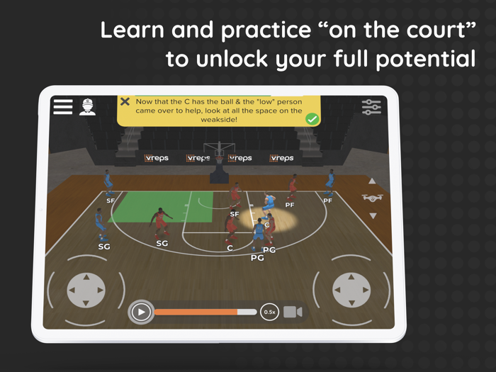 VReps Basketball IQ Trainer