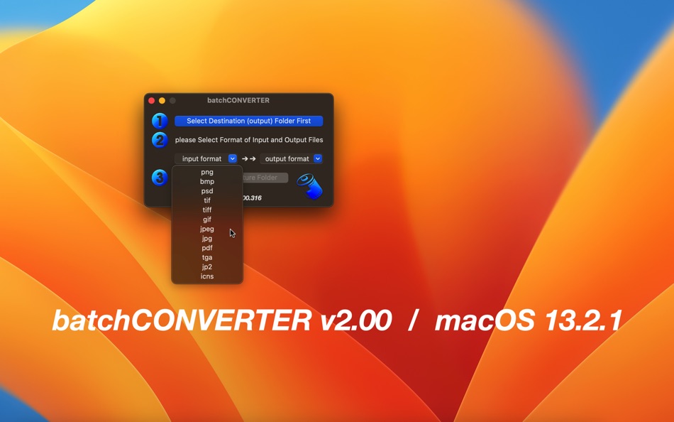 batchCONVERTER - v2.00 - (macOS)