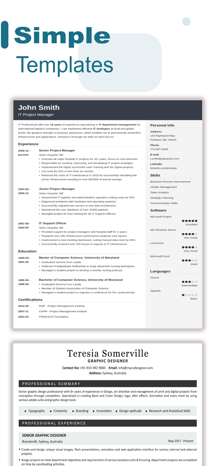 Professional ResumeCV  Builder