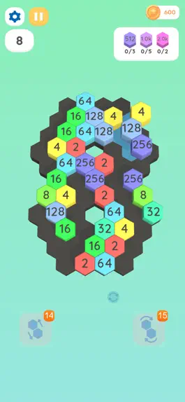 Game screenshot 2048 Hexagon - Merge Puzzle 3D hack