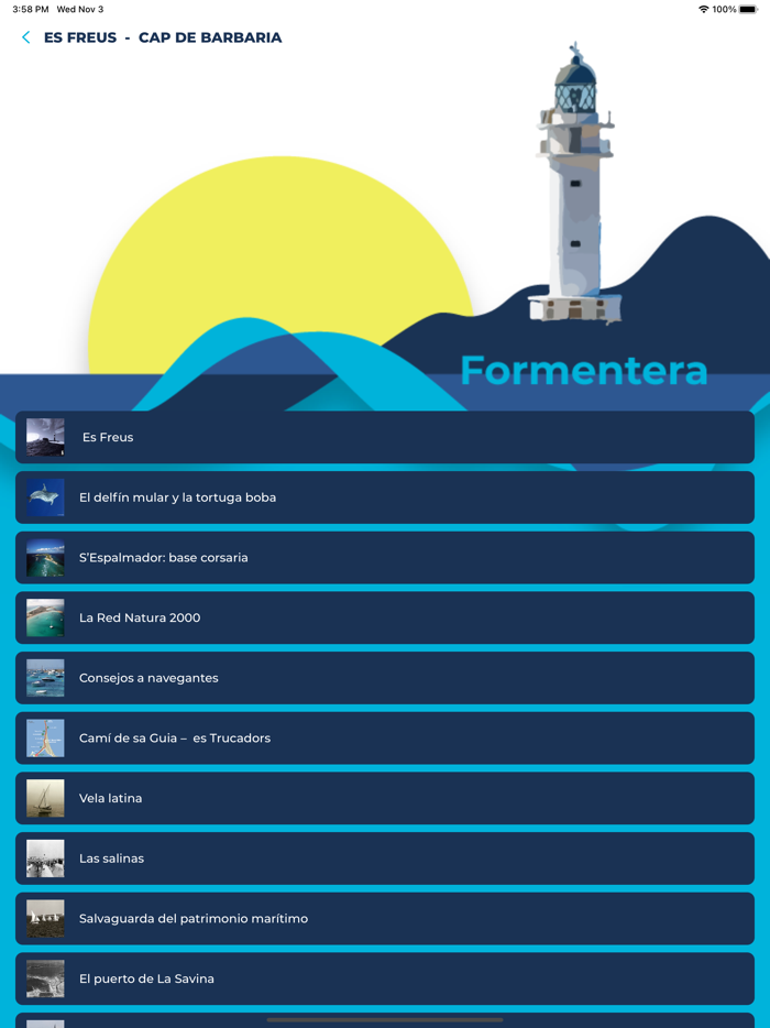 AUDIOGUIAS DEL MAR FORMENTERA