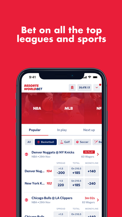 Resorts World Bet Screenshot