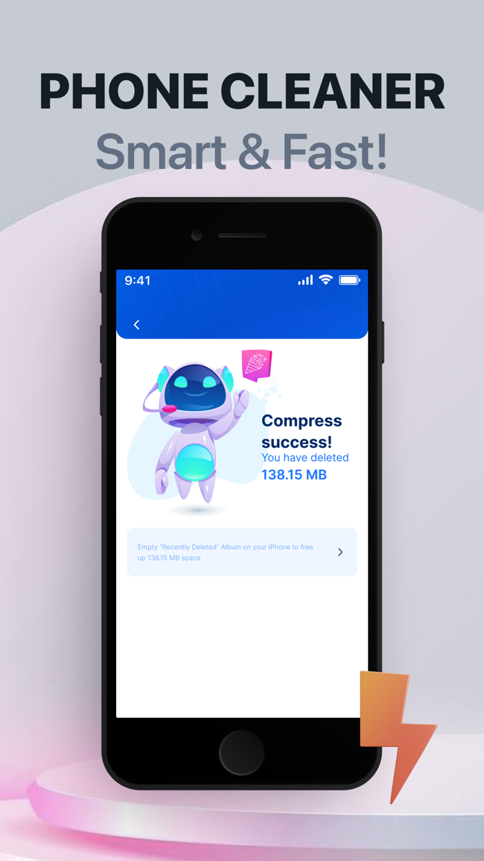 Easy Clean Phone Fast, Strong