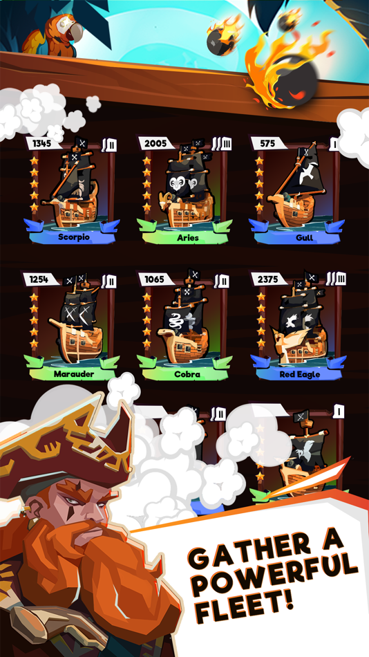 #2. PB - Pirate Battles (iOS) 由: NUR Games Studio L.L.C-FZ