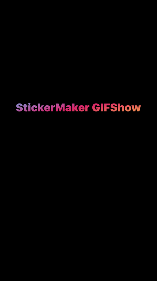 #1. StickerMaker GIFShow (iOS) 由: 红燕 马