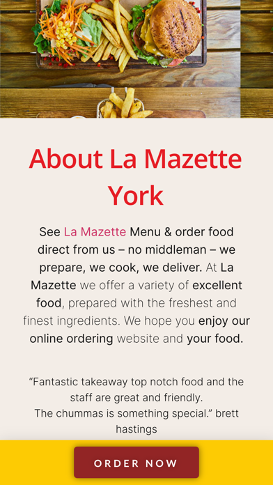 La Mazette Pizza Screenshot