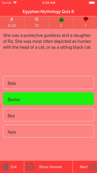 Egypt Myths & Gods Trivia Screenshot
