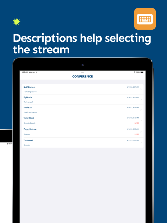 Conference Live Captioning iPad screenshot 4 - Utilities app