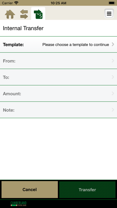 Cumberland Federal Mobile Biz Screenshot