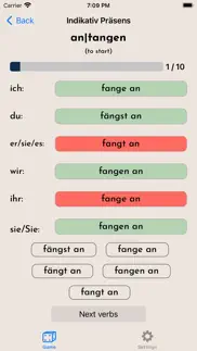 learn german: verbs & numbers iphone screenshot 2