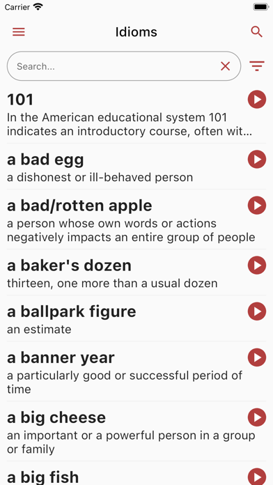 English Idioms Screenshot