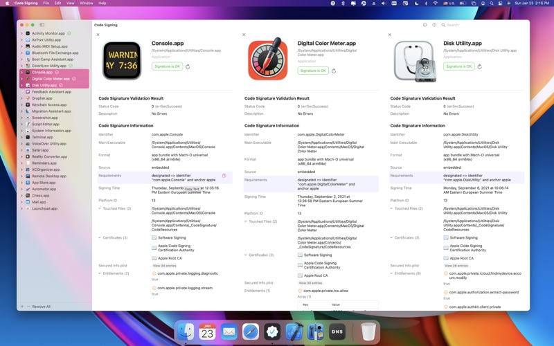 App screenshot