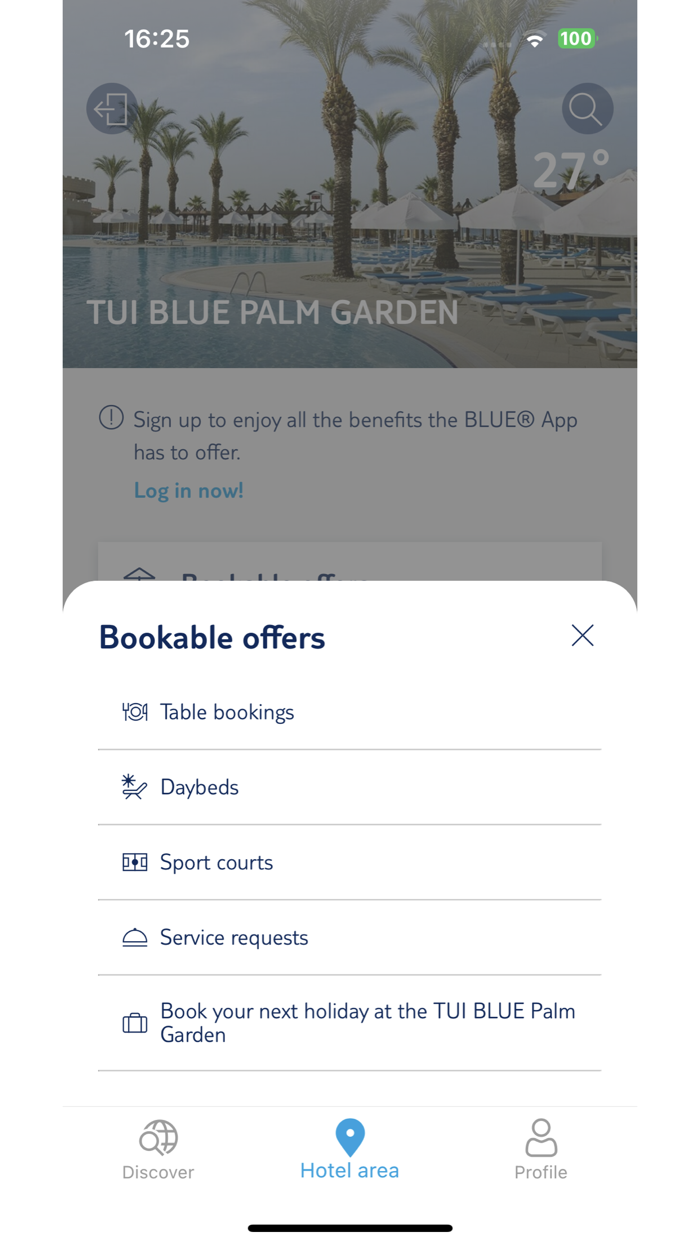 BLUE App - holiday planner
