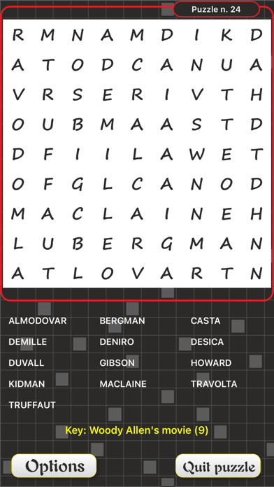 Movie Crosswords Screenshot