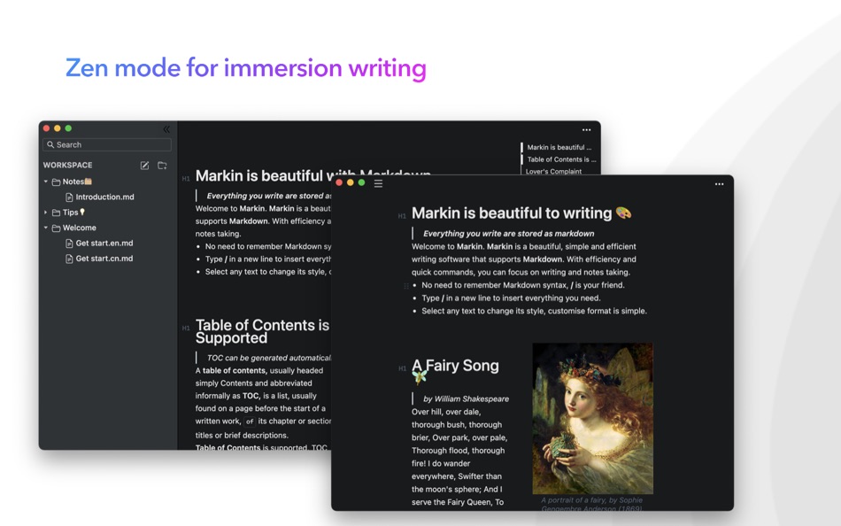#2. Markin - Markdown for Writing (macOS) 게시자: 雪瑞 胡